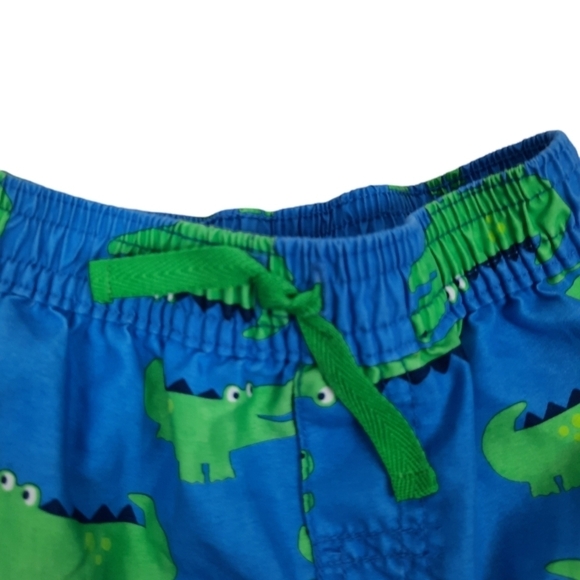 Carter's‎ Swim Trunks Blue Crocodile Print Size 12 Months Boys - Picture 2 of 5